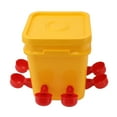 thumbnail image 1 of Chicken Feeding Cup Set with 12L Barrel, Automatic Drinking Water Gravity Feeding System for Chicken Goose Duck Quail, 1 of 8