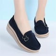 thumbnail image 5 of NOKIO Fashion Women's High Heeled Casual Shoes Slip On Shoes Comfortable Casual Shoes Loafers Womens Slip on Loafers Comfortable Thick Soft Platform Sneakers Arch Support Casual Platform Shoes, 5 of 6