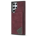 thumbnail image 7 of Feishell for Samsung Galaxy S25 Ultra Back Flip Case with Credit Card Slots,Shockproof Durable PU Leather Magnetic Button Adjustable Kickstand Wallet Phone Case for Women Men,Winered, 7 of 7