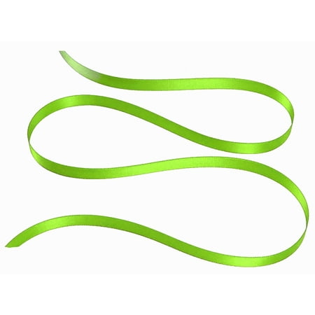 Lime Satin Ribbon - 1/8
