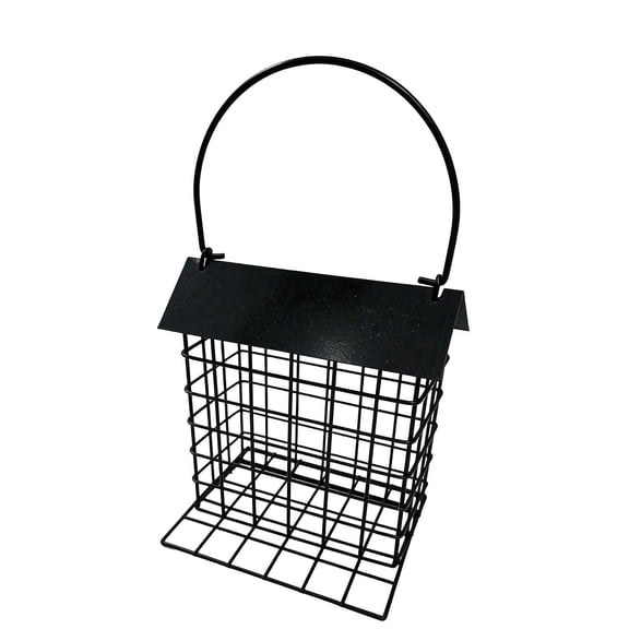 ACDANC Suet Feeder for Outside Hanging,Suet Block Feeder,Metal Suet Cake Holder Squirrel Proof,Weatherproof Bird Feeders for Wild Birds Woodpecker,Single Suet Cage for Outdoor Garden