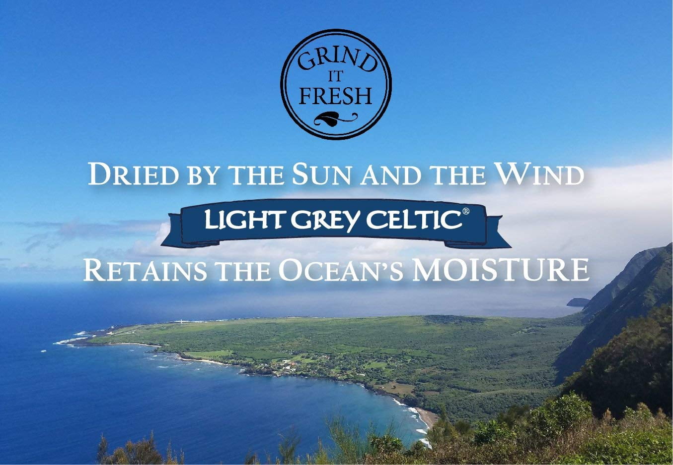 Pack of 6, Celtic Light Grey Celtic Sea Salt, 1 lb