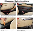 thumbnail image 6 of KBH Center Console Cover for Acura MDX 2007-2013, Middle Console Lid Armrest Cover Leather Skin Replacement, Gray, 6 of 7