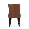 thumbnail image 6 of Glavbiku Modern Leather Tufted Dining Chairs,Accent Chairs for Dining Room,Set of 2,Light Brown, 6 of 11