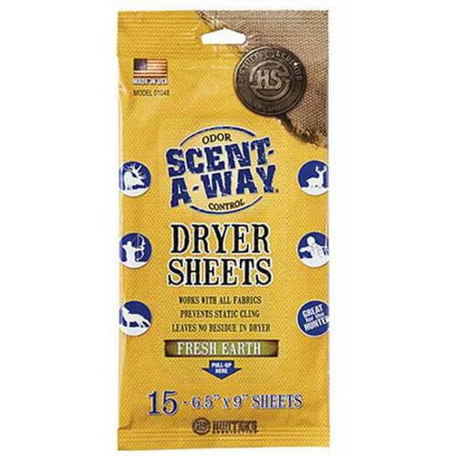 Hunters Specialties Dryer Sheets 15CT  Fresh Earth 