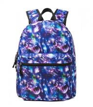 K-Cliffs Unisex  18" Galaxy Printed Backpack Simple Pattern Bookbag Classic Travel Daypack for Laptop and Tablet, 25 Pieces, 100% Polyester