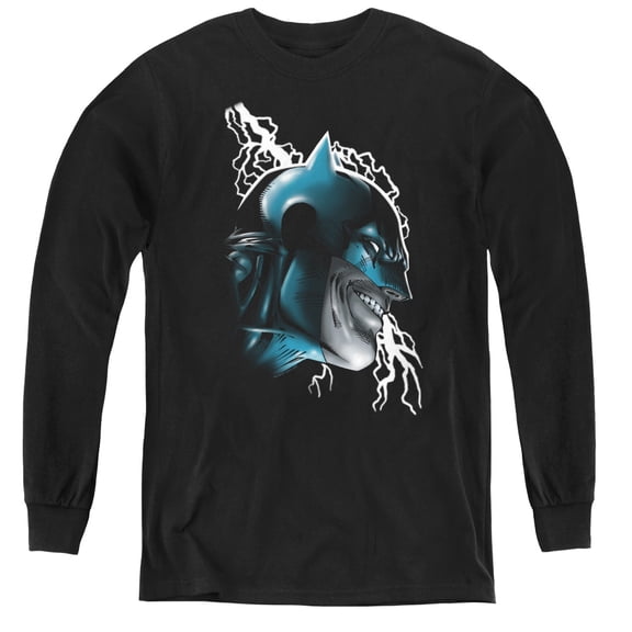 Batman - Crazy Grin - Youth Long Sleeve Shirt - X-Large