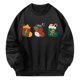 thumbnail image 2 of Sudadera para mujer, Tops de manga larga, ropa deportiva elegante, disfraces negros, jersey para ir de compras, regalo de año Nuevo, Otoño Invierno , SG, 2 of 10