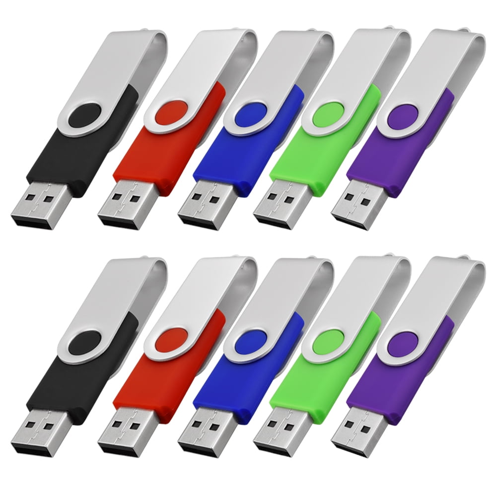 8GB USB Flash Drive 5 Pack With Easy Storage Bag Memory Drives Gig Stick Storage