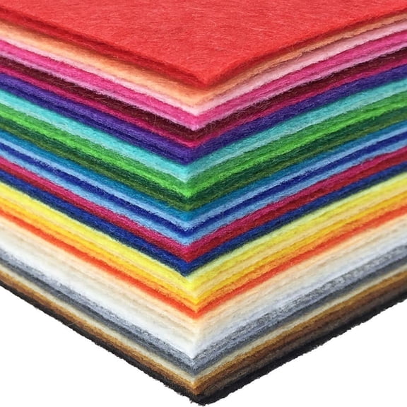 20PCS 8 x 12 inches (20 x 30cm) Assorted Color Felt Fabric Sheets Patchwork Sewing DIY Craft 1mm Thick
