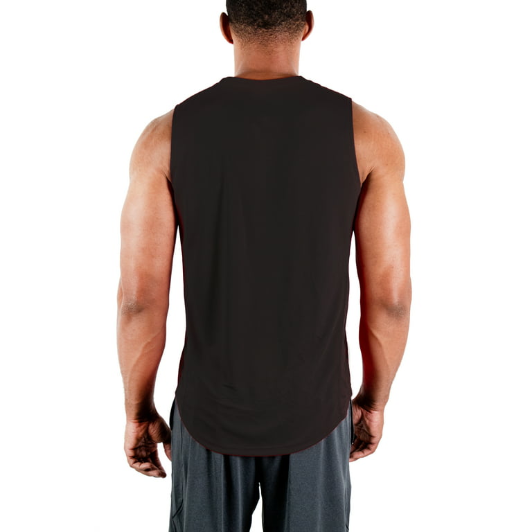 DEVOPS 3 Pack Men's Muscle Shirts Sleeveless dry Fit Gym Workout Tank Top ( 3X-Large, Black/Gray/White) 