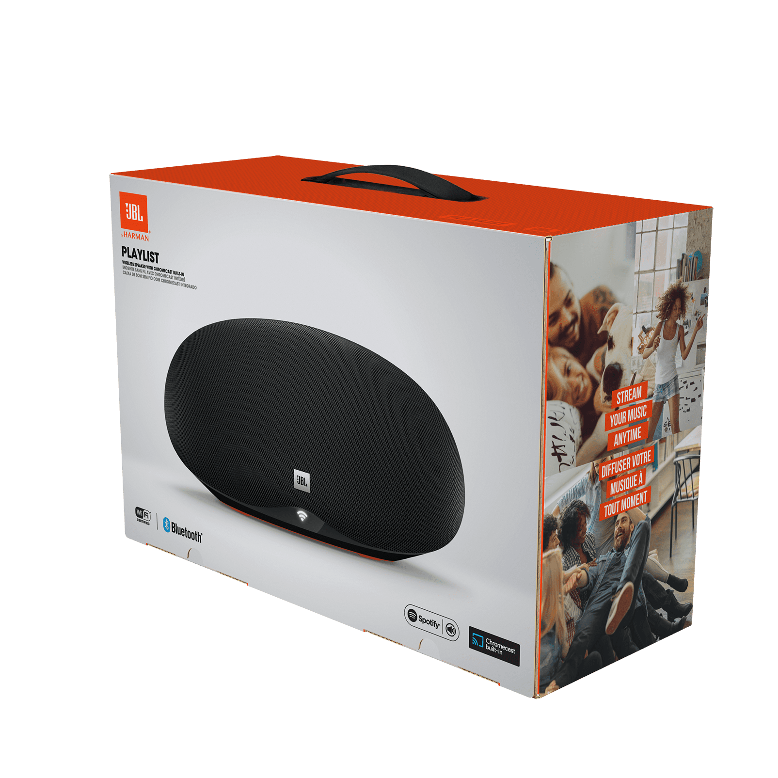Restored JBL Playlist, Wireless speaker with Chromecast built-in Refurbished