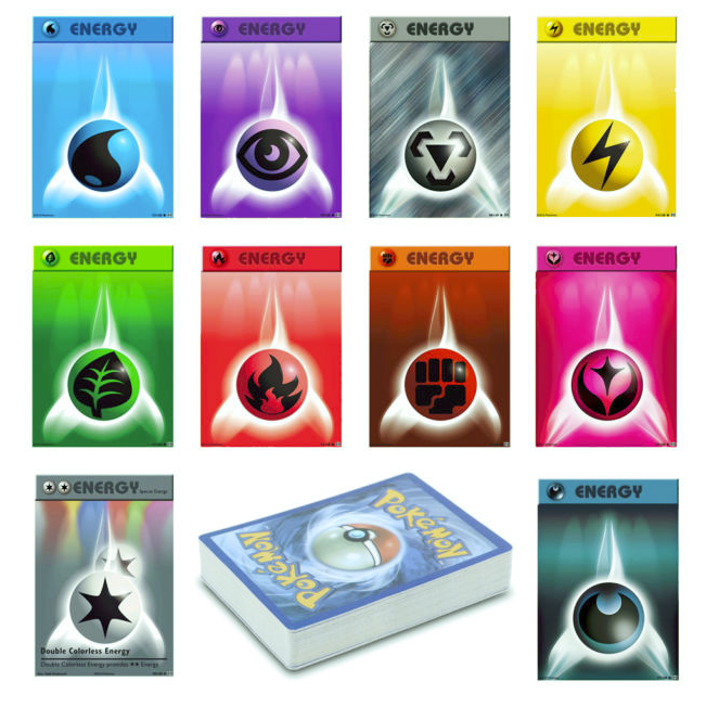 5 Of Each Type 45 X Pokemon Sun & Moon Team Up Energy Cards 