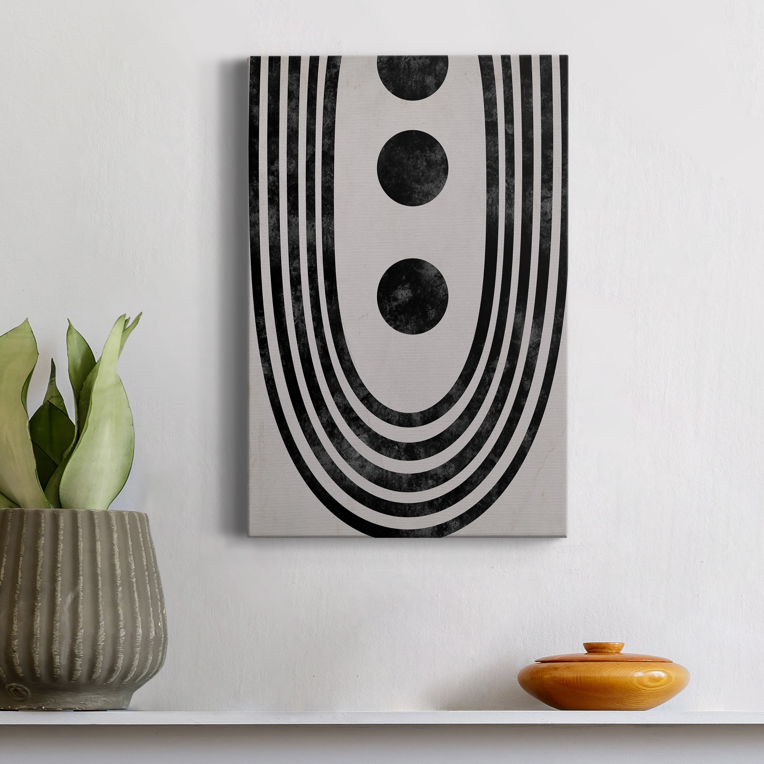 Tubular Abstract II Premium Gallery Wrapped Canvas - Ready to Hang - 18 x 27