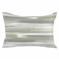 thumbnail image 2 of Sage Green Throw Pillow Cover, Pillowcase Protectors with Zipper, Breathable Decorative Lumbar Pillow Case Cover, Modern Abstract Grey Striped Art Pillow Shams for Couch Sofa 12x20Inch, 2 of 8