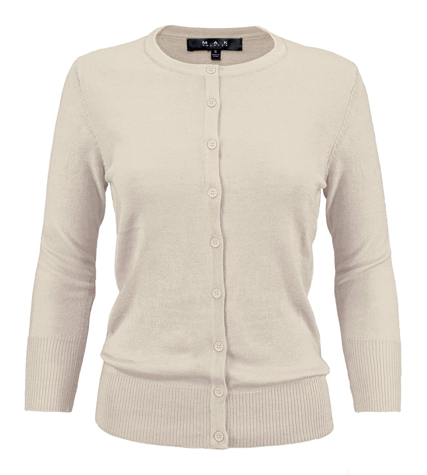 crewneck cardigan sweater