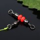 thumbnail image 3 of EeaseMX 100 piezas de eslabones giratorios de tres vías para pesca, conectores de línea para barriles de pesca, accesorios de aparejos giratorios (rojos), 3 of 7