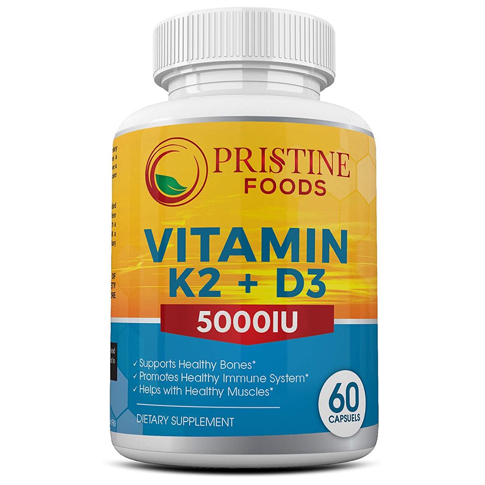 Pristine Foods Ultra Premium Vitamin K2 + D3 Supplement Muscles, Bone