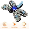 thumbnail image 2 of Handmade Dragonfly Cloth Patch Hat Patches Sew Embroidery Appliques Beaded Apparel Fabric Decoration for Hats, 2 of 6