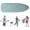 Green, variant on Ironing Board Cover 12x36 Small Iron Board Cover with Padding Grey Scorch and Stain Resistant Cotton Ironing Covers (Color : Peony, Size : 90x31cm(36x12in))