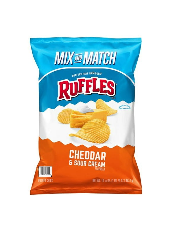 Cheddar and Sour Cream Ruffles in Chips