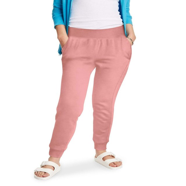 JUNWELL Women‘s EcoSmart Cotton-Blend Fleece Jogger Sweatpants