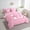 Pink, variant on Erosebridal Initial E Letter Bedding Twin Size, Princess Bow Bed in a Bag Twin size, Monogrammed Reversible Bed Set, Microfiber Room Decor, 7 Pieces