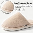 thumbnail image 4 of CHICVOMEY House Slippers for Women with Memory Foam Breathable Indoor House Shoes Slip on Slipper Fuzzy Slipper for Winter Non Slip Outsole, 4 of 8