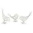 thumbnail image 2 of 3x Estatua de pájaro Escultura animal Hueca Regalo de cumpleaños Figura de metal Adorno para Blanco, 2 of 9