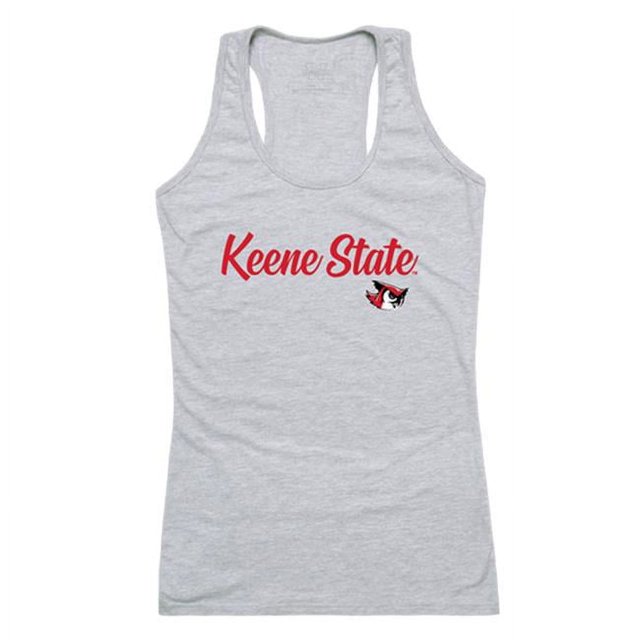 W Republic 557-453-HGY-04 Débardeurs Script Keene State College pour Femmes, Gris Chiné - Extra Large