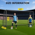 thumbnail image 3 of Slsy 24x8FT/21x7FT/18x7FT/12x6FT Professional Soccer Goals, 66mm Aluminum Heavy-Duty Soccer Goal, Galvanized Steel Training Soccer Goal for Youth, Adults & Soccer Clubs, 3 of 9