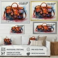 thumbnail image 4 of Designart "Designer Bag Orange Pop Art Chic I" Fashion Accessories Floater Framed Canvas Print, 4 of 7
