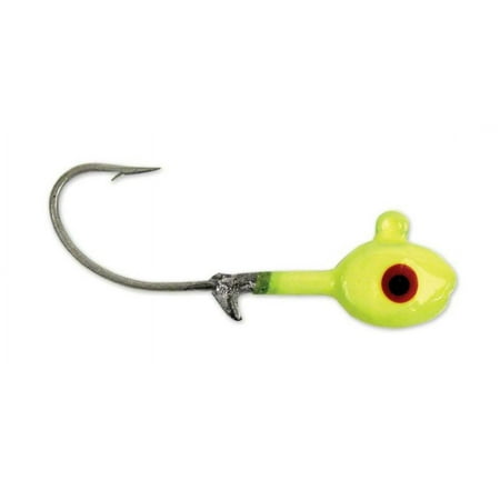 Sea Striker S14-10 Got Cha Grub Yellow 1/4oz Fishing Jig Head Saltwater Lure