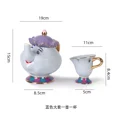 thumbnail image 3 of Disney Teapot Cute Beauty Cartoon And The Beast Coffee Pots Mug Mrs Potts Chip Tea Pots Cup One Tea Sets Cute Droshipping Gift, 3 of 5