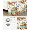 thumbnail image 3 of Thanksgiving Bed Skirt California King Size 18 Inch Drop, Fall Farmhouse Maple Leaf Car Pumpkin Wrap Around Dust Ruffle Bedskirts, Wrinkle & Fade Resistant Easy Fit Bedskirt with Adjustable Elastic, 3 of 8