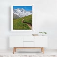 thumbnail image 2 of Path to the Alps - Zermatt Valais Switzerland Photography Mountain Landscape Scenic Nature Wilderness Summer White Framed Wall Art Print 8 x 10 inches, 2 of 3