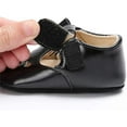 thumbnail image 6 of Baby Girls Mary Jane Flats with Bownot Non Slip Soft Sole PU Leather Newborn Infant Toddler First Walker Cirb Dress Shoes, 6 of 7