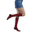 thumbnail image 4 of Minnieouse Calcetines altos a rayas Día de San Valentín para diario Fiesta de Halloween Raya roja Type2 Minnieouse CBP394824, 4 of 4