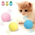 thumbnail image 1 of Bolas de catnip para gatos, 3 juguetes interactivos para gatos con disparador inteligente, juguete de bola de gato, bola chillona, llamadas de animales reales, regalos para gatos/perros, 1 of 5