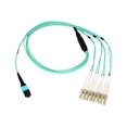 thumbnail image 1 of Axiom - Network cable - MTP/MPO multi-mode (F) to LC multi-mode (M) - 6 m - fiber optic - 50 / 125 micron - OM4 - riser - aqua, 1 of 4
