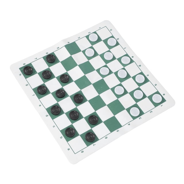 Juego De Damas, Juegos De Mesa De Viaje Para Niños Y Adultos, Juegos De Damas Plegables Enrollables De Cuero De PU, Juego De Mesa Familiar, Juego De Césped, Recuerdo De Fiesta