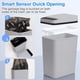 thumbnail image 4 of Cubo de basura de inducción inteligente Bote de basura sin contacto Ahorro de espacio Baño Bote de basura inteligente Bote de basura automático para Gris Macarena  Bote de basura de cocina, 4 of 7