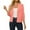 A21008-Hot Pink, variant on Zhensanguo Women's 3/4 Sleeve Shrugs Open Front Cropped Sweater Cardigan Green L