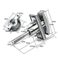 thumbnail image 1 of Zinc Alloy Universal Size Key Vending Machine Cylinder Lock Tubular Key Industrial Cabinet Lock Core With 3 Keys, 1 of 5