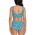 thumbnail image 3 of Rocae Flying Bees for Bikini Set for Women Two Piece Sexy High Swimsuits Split Crossover Bikini, 3 of 9