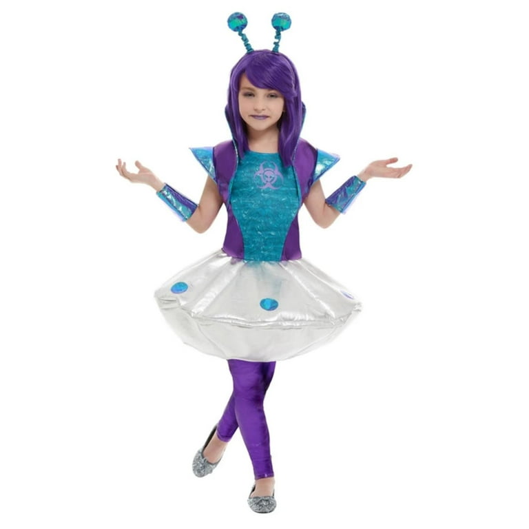Alien Girl Costume Child Silver Alien Girl Costume Child Silver