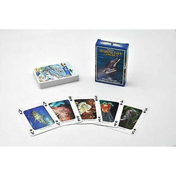 Marine Life of America, New Deck of Animal Themed Playing Cards 3 1/2" SSA121 B128