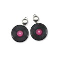 thumbnail image 1 of Pendientes Bristol Novelty Forum Novelties Record negros, 1 of 1