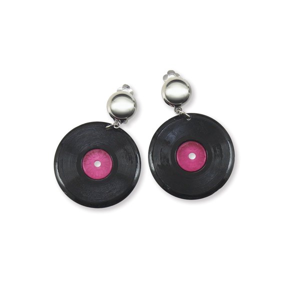 Pendientes Bristol Novelty Forum Novelties Record negros