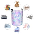 thumbnail image 6 of Goofa Rainbow Scales Printed Circular Hamper,Laundry Basket with Handles,Storage Baskets Foldable,Large Capacity Laundry Hamper-Medium, 6 of 8